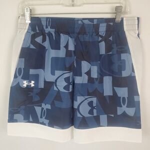 NWT Under Armour UA Youth XL Woven Printed Shorts Comfy Athletic Graphic Print